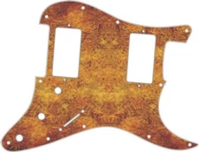 Pickguard Stratocaster Graphic Custom fit Fender HH 11 Hole Venetian Plaster