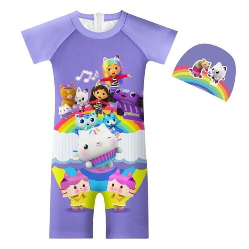 Disfraz de natación de personajes para niños Traje de baño de una pieza Traje de surf Ropa de playa Bikini - Imagen 29 de 30