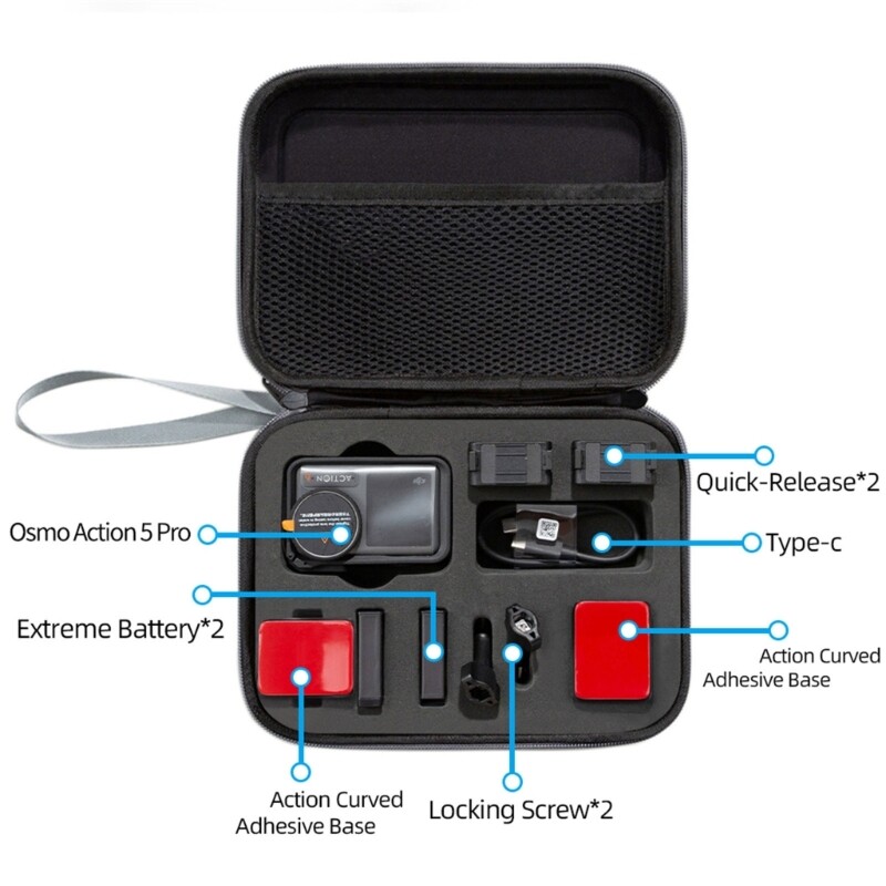 Action Camera Storage Case For Action 5Pro Camera Protective Organizers Bag-image