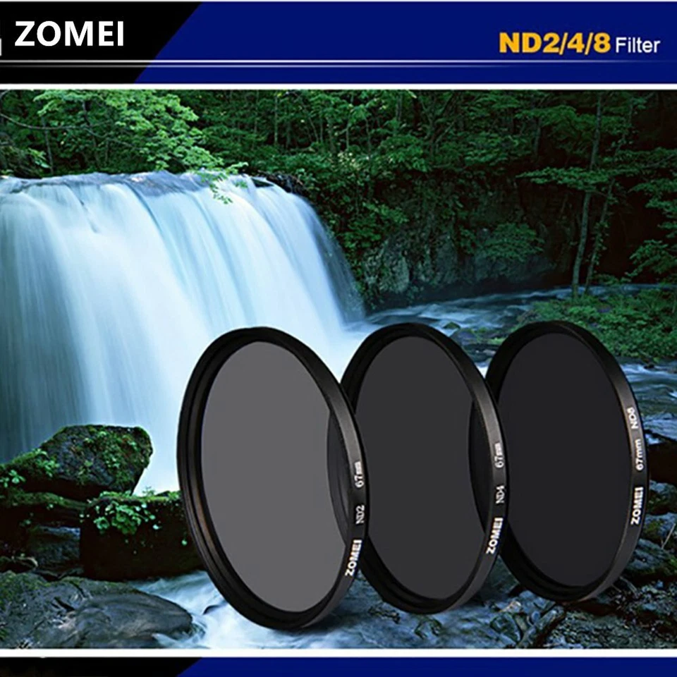 ZOMEI Optical Neutral density Filter ND4 37-82mm for Canon Nikon Sony Pentax - Image 4 of 4