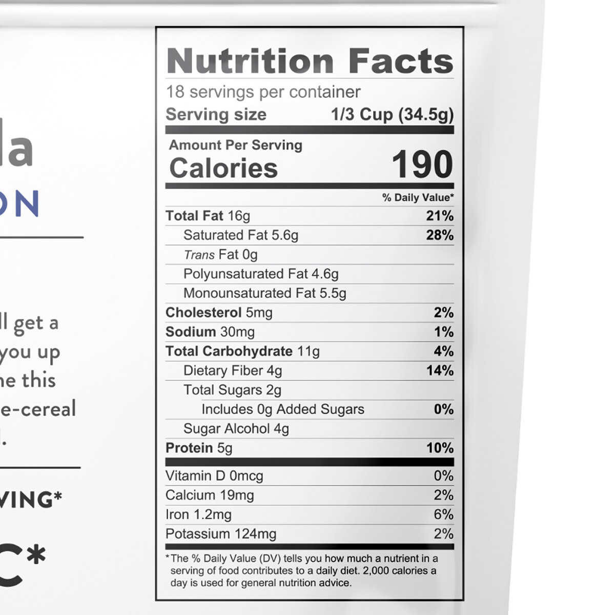 2 X NuTrail Keto Nut Granola Cinnamon Pecan 22oz each 2g Net Carb Nutty
