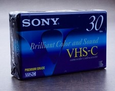 Brand New Factory Sealed Sony VHS-C Camcorder Cassette Tape 30 Minute