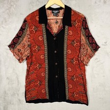 Saint Tropez West Button Down Shirt Womens Si...