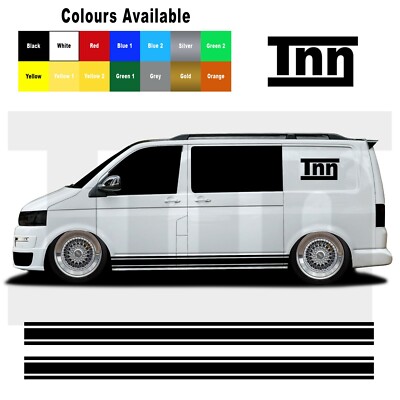 Side Stripe Stickers For VW Transporter T5 T6 T4 LWB Sticker Decal Vinyl Camper - Foto 7