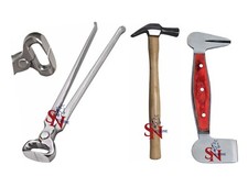 Zestaw do kopyt Wywrotka do kopyt 14'', Farrier Hammer i bufor do przycinania kopyt Strzelnica