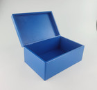 Wooden Box Without Handles, Hand Painted in Blue Colour