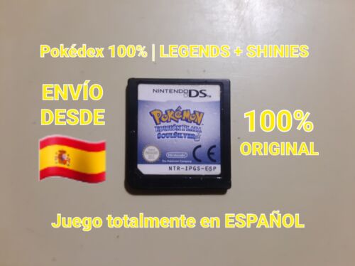 Pokemon Soulsilver Silver Edition SPANISH 100% ORIGINAL Nintendo DS - Picture 1 of 8