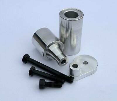 06-07 R6 Polished NO CUT Billet Frame Sliders Savers Crash Protectors 2006 2007