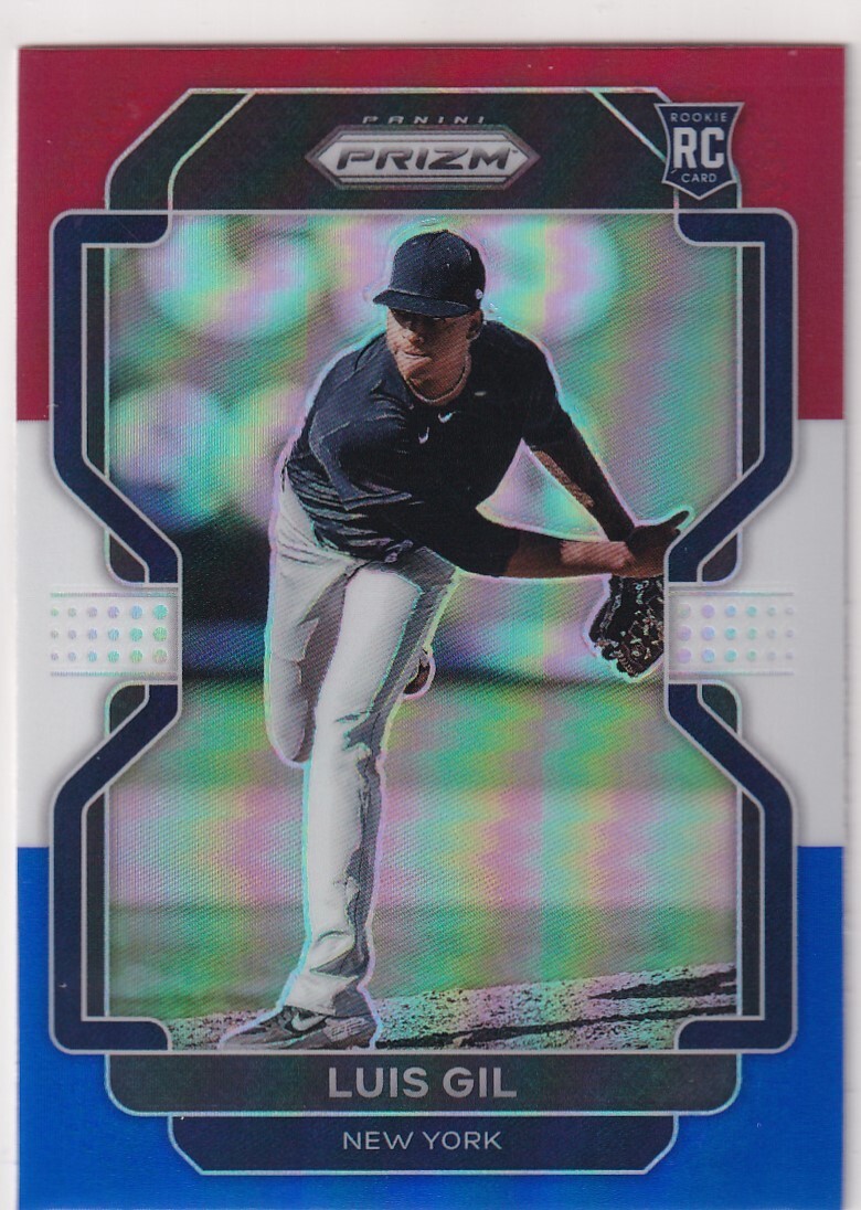 2022 PRIZMS RED WHITE BLUE RC LUIS GIL NEW YORK YANKEES PRIZM ROOKIE (AA)-529
