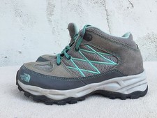 EUC THE NORTH FACE ANKLE SUEDE BOOTS SHOES HYDROSEAL BROWN/PURPLE US Girls 2.5