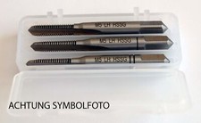 Hand-Gewindebohrer Set Satz (3Stk) M3x0,5 HSS DIN352 Links Linksgewinde