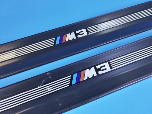 94-99 BMW E36 M3 COUPE & CONVERTIBLE DOOR SILL SCUFF PANELS TRIMS OEM - Picture 4 of 15