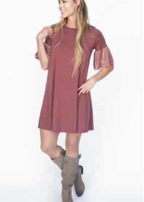 NWT Agnes & Dora Adore Tunic Dress in Rose Size Small