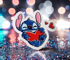 Iron On Patch - Stitch 2  Kawaii Ohana Heart Love, Cute Crafts Pattern
