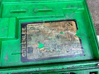 GREENLEE 7306SB Slug Buster Knockout Punch Hydraulic Driver Set