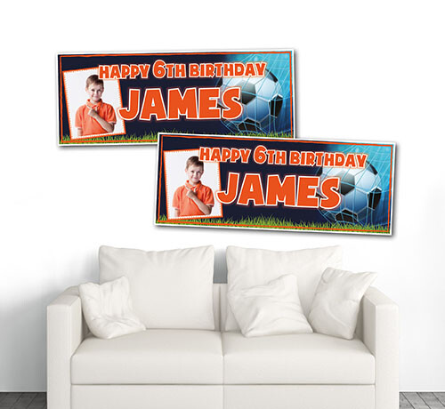 2 PERSONALISIERTE FOTO FUSSBALL BANNER DESIGN 2 - Bild 5 von 6