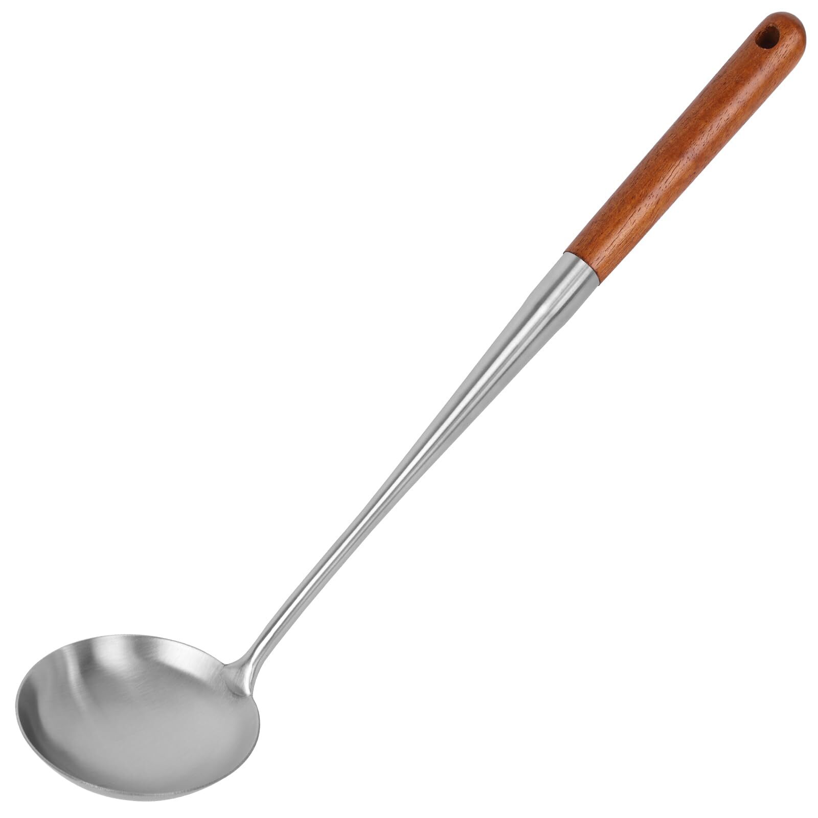 Wooden Handle Soup Ladle, 17