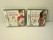 NINTENDO DS IMAGINE: TEACHER +FASHION DESIGNER Tested COMPLETE MANUALS #G16