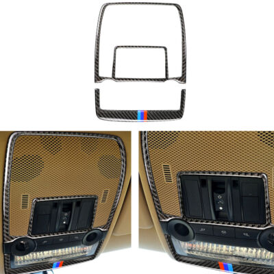 M-Color Carbon Fiber Reading Light Dome Cover Trim For bmw e70 e71 x5 x6 2008-13