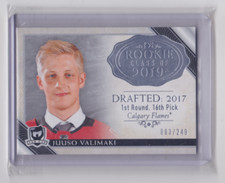 18-19 UD THE CUP ROOKIE CLASS OF 2019 INSERT /249 JUUSO VALIMAKI #2019-JV FLAMES