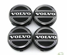 Set 4 Tappi Coprimozzo per VOLVO 64mm C30 C70 S40 S60 V50 V60 V70 Cerchi in Lega