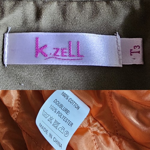 K-Zell Womens Utility Jacket Size Small Removable Hoodie Fully Lined - Picture 6 of 15