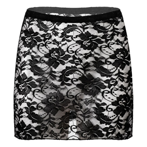 Damen~Lackleder Mini Rock Hoch Taille Röcke Bleistiftrock Kurz Clubwear Stretch - Bild 14 von 20