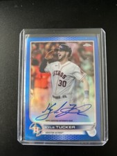 2022 Topps Chrome Veteran Autographs Blue Refractors #CVAKT Kyle Tucker Astros