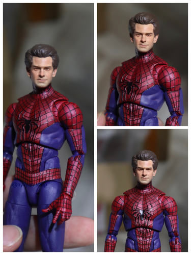 1/12 Male Spider-Man Andrew Garfield Head Sculpt For 6" Action Figure Body - Picture 1 of 5