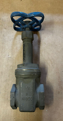 Nibco 1-1/2'' Brass Gate Valve T-131/T-121 150 SWP 300 WOG Threaded USA made