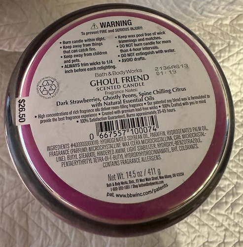 Bath & Body Works- Halloween ~EYEBALL~ 3 Wick Candle Holder & 3 Wick Candle 2022 - Picture 9 of 11