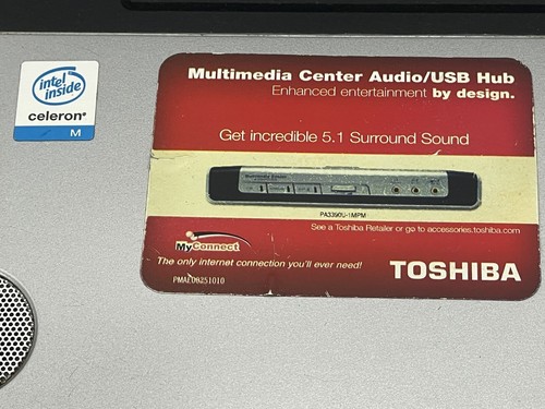 Toshiba Satellite M35X-S163 15.4" Laptop Celeron M 360 1.4GHz NO HDD - Picture 10 of 10