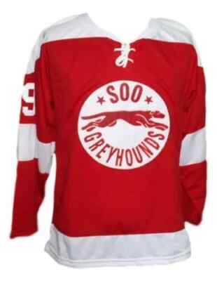 Retro Gretzky #99 Soo Greyhounds Hockey Jerseys Custom Sewn Name&Number