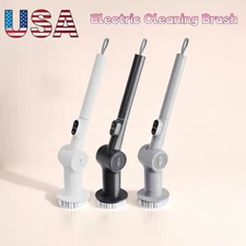 Electric Spin Scrubber for Cleaning with 1500mAh Batteries  8 Brushes/Brush head