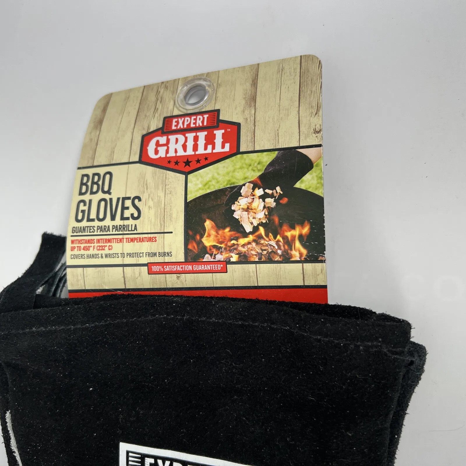 Expert Grill Heavy Duty High Heat Resistant Leather BBQ Gloves eBay