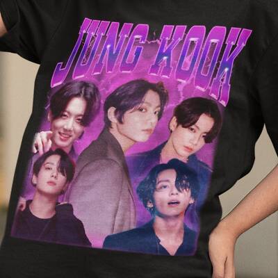 Jung kook Shirt, Jung kook 90s' Shirt, Jung kook Korean T-shirt, Jung kook Kpop