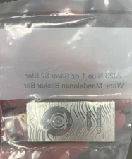 Star Wars Mandalorian Beskar Bar  2023 $2 1 oz Silver Bar In APMEX Packaging