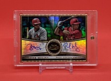 Yadier Molina & Paul Goldschmidt 2019 Topps Gold Label Framed Dual Auto #d 3/10