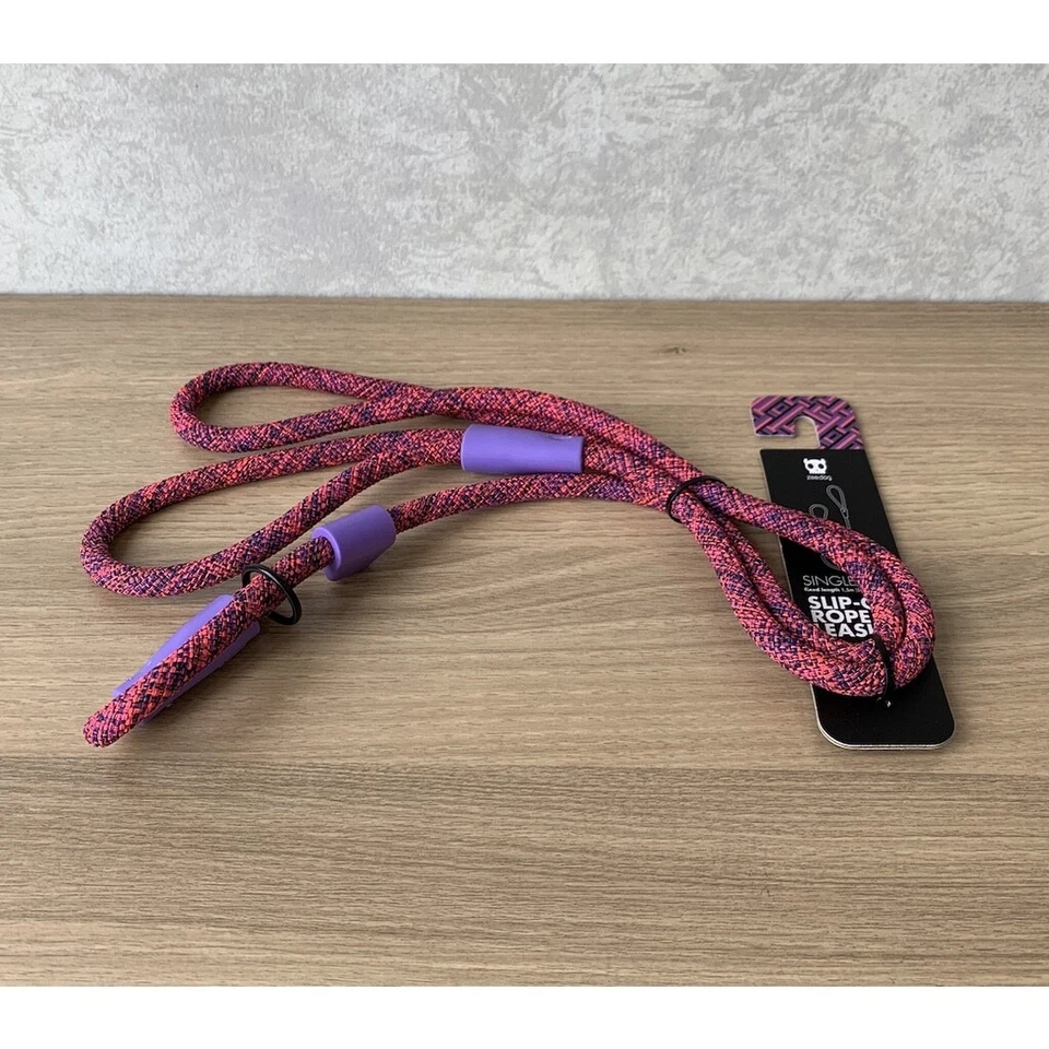 Zee.Dog | Correa para perro de entrenamiento sin cordones rosa Cosmo | Cuerda deslizante para perro | 2 en 1 Foto 4 de 4