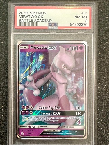 Mewtwo-GX graded PSA 8 for sale on eBay