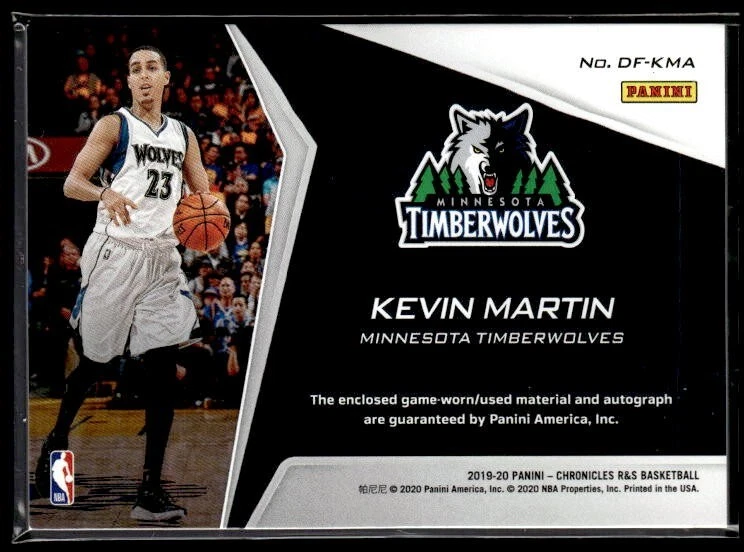 L841 - 2019-20 Panini Dress for Success Jersey Auto #13 Kevin Martin /25 - Image 2 of 2