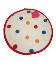 Sterck White &Multi Colour Spots Lid Covers / AGA Chefs Pads.