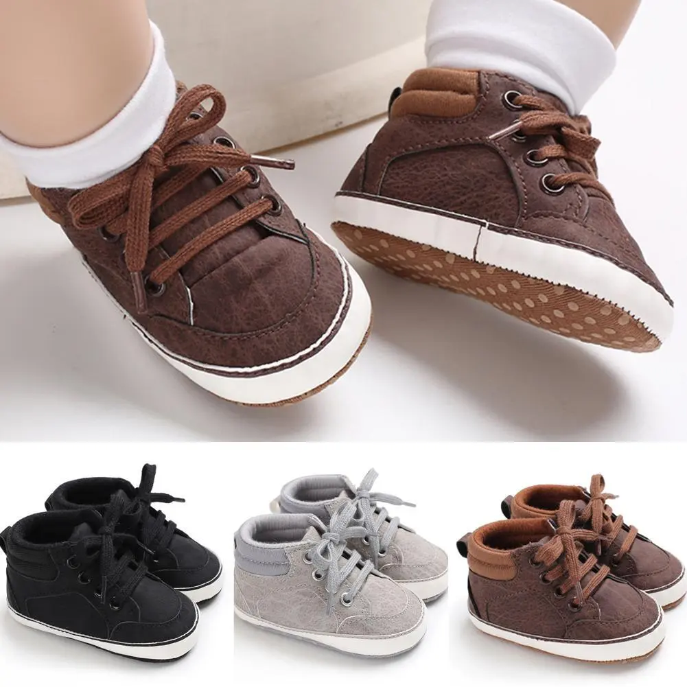 Zapatos De Bebé Recién Nacido Con Suela Suave Zapatillas De Algodón Niño | eBay