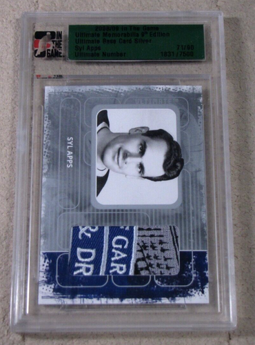 2008-09 In The Game Ultimate Memorabilia Syl Apps Maple Leafs Garden Patch /90 - Picture 2 of 4