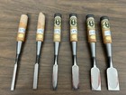Iyoroi Oire Nomi Japanese Bench chisels  ( LOT OF 6 ) used