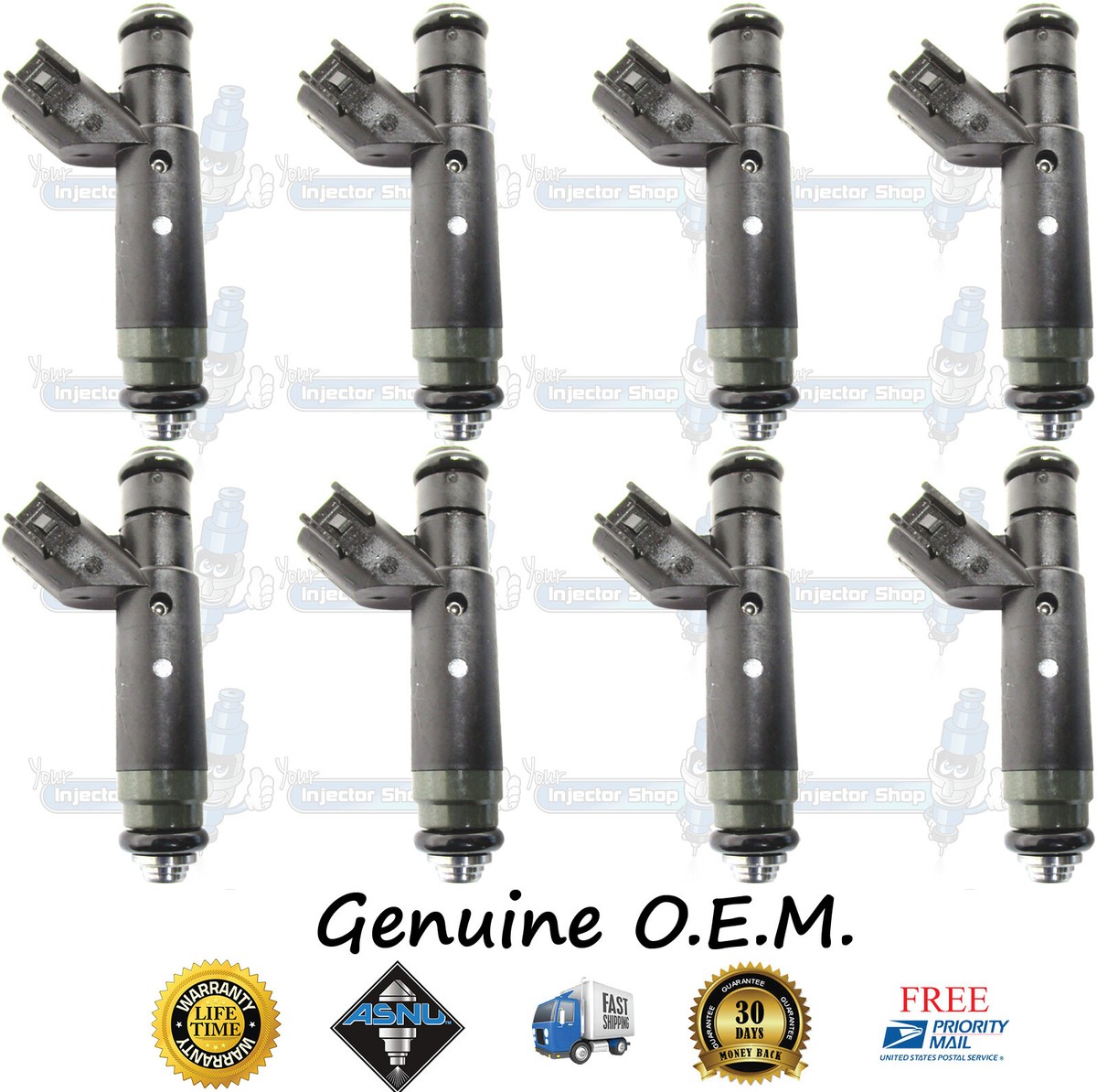 GENUINE FACTORY ORIGINAL GM 8x Fuel Injectors 12567448 04-06 SRX 