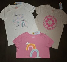 NEW LOT OF 3 GIRLS CAT JACK GRAPHIC TEES T-SHIRTS SIZE L 10-12