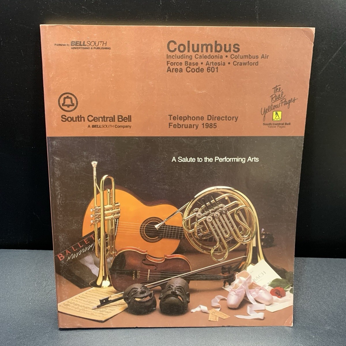 Vintage 1985 Columbus Mississippi Telephone Directory Phone Book