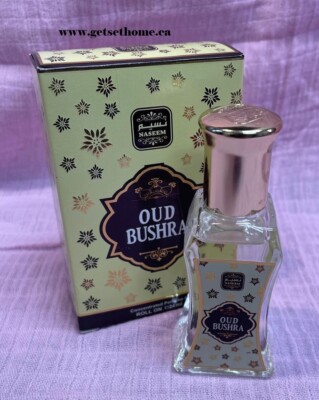Oud Bushra 24 mL Unisex Perfume Oil Roller Citrus Floral Oud Musk by Naseem