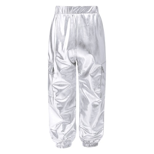 Unisex Kids Dancewear Pockets Trousers Athletic Pants Harem Tracksuit Street - Picture 15 of 127